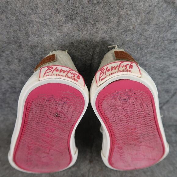 Blowfish Shoes Toddler 7 Sneakers Slip On Casual Canvas Distressed Gray Baby Kid - Picture 13 of 14